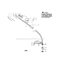 Page A Diagram and Parts List for 358795591  Craftsman Trimmer