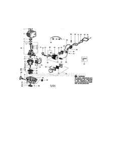 Page A Diagram and Parts List for 358795600  Craftsman Trimmer