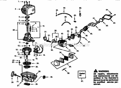 Page A Diagram and Parts List for 358795630  Craftsman Hedge Trimmer