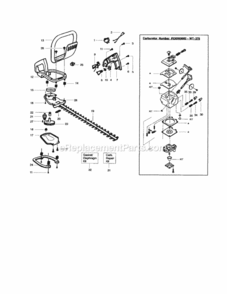 Page D Diagram and Parts List for 358795631  Craftsman Hedge Trimmer