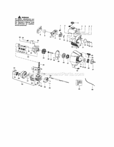 Page B Diagram and Parts List for 358795810  Craftsman Trimmer