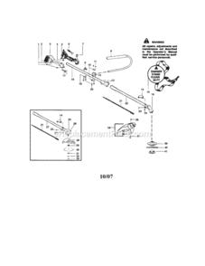 Page A Diagram and Parts List for 358795820  Craftsman Trimmer