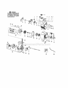Page B Diagram and Parts List for 358795820  Craftsman Trimmer