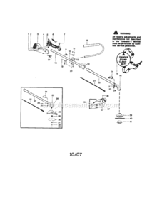 Page A Diagram and Parts List for 358795821  Craftsman Trimmer