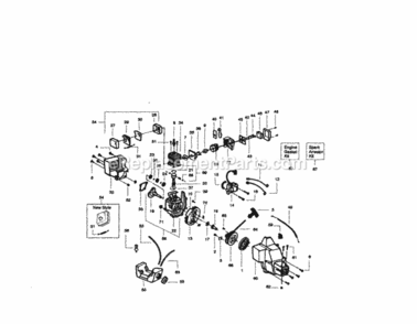 Page B Diagram and Parts List for 358796100  Craftsman Trimmer