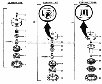 Page D Diagram and Parts List for 358796110  Craftsman Trimmer