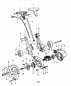 Page A Diagram and Parts List for 358796470  Craftsman Edger