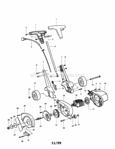 Page A Diagram and Parts List for 358796471  Craftsman Edger