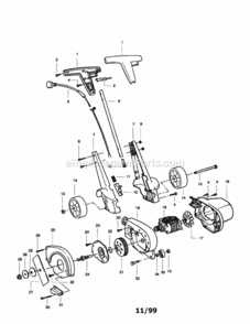 Page A Diagram and Parts List for 358796491  Craftsman Edger