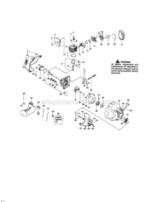 Page B Diagram and Parts List for 358796600  Craftsman Trimmer