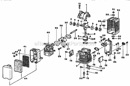 Page B Diagram and Parts List for 358796790  Craftsman Leaf Blower / Vacuum