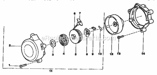 Page C Diagram and Parts List for 358796790  Craftsman Leaf Blower / Vacuum