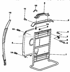Page D Diagram and Parts List for 358796790  Craftsman Leaf Blower / Vacuum