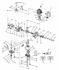 Page D Diagram and Parts List for 358796920  Craftsman Leaf Blower / Vacuum