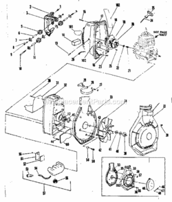 Page C Diagram and Parts List for 358796930  Craftsman Leaf Blower / Vacuum
