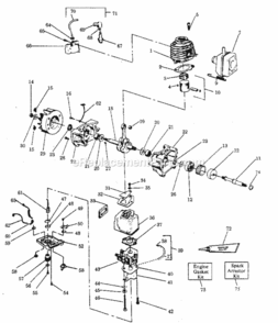 Page D Diagram and Parts List for 358796930  Craftsman Leaf Blower / Vacuum