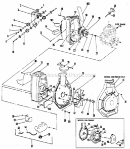 Page C Diagram and Parts List for 358796980  Craftsman Leaf Blower / Vacuum