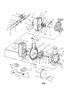 Page A Diagram and Parts List for 358796982  Craftsman Leaf Blower / Vacuum