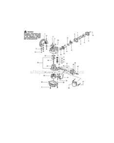 Page B Diagram and Parts List for 358797010  Craftsman Leaf Blower / Vacuum
