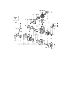 Page B Diagram and Parts List for 358797020  Craftsman Leaf Blower / Vacuum