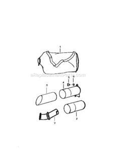 Page D Diagram and Parts List for 358797030  Craftsman Leaf Blower / Vacuum