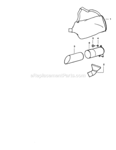 Page D Diagram and Parts List for 358797040  Craftsman Leaf Blower / Vacuum