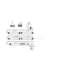 Page E Diagram and Parts List for 358797040  Craftsman Leaf Blower / Vacuum