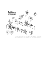 Page B Diagram and Parts List for 358797120  Craftsman Leaf Blower / Vacuum