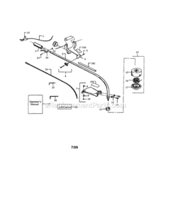 Page A Diagram and Parts List for 358797130  Craftsman Trimmer