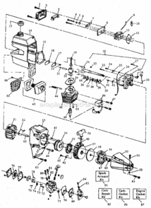 Page B Diagram and Parts List for 358797161  Craftsman Trimmer