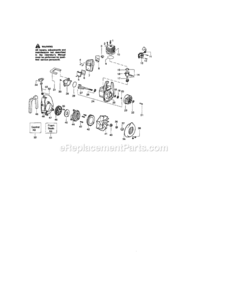 Page B Diagram and Parts List for 358797170  Craftsman Leaf Blower / Vacuum