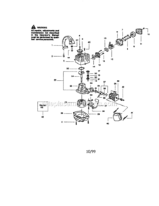 Page A Diagram and Parts List for 358797201  Craftsman Leaf Blower / Vacuum