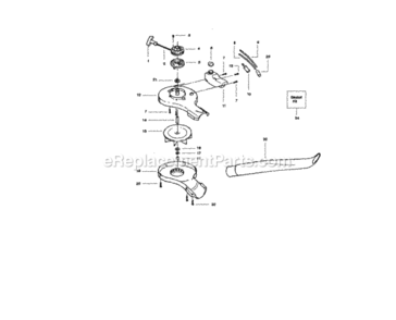 Page B Diagram and Parts List for 358797202  Craftsman Leaf Blower / Vacuum
