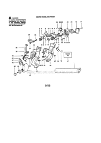 Part Location Diagram of 530053880 Craftsman Housing Left Hand