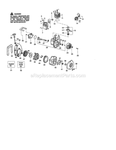 Page B Diagram and Parts List for 358797340  Craftsman Leaf Blower / Vacuum