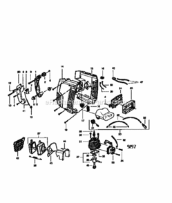 Page A Diagram and Parts List for 358797770  Craftsman Leaf Blower / Vacuum