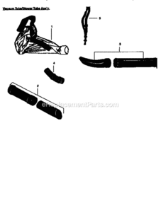 Page D Diagram and Parts List for 358797770  Craftsman Leaf Blower / Vacuum