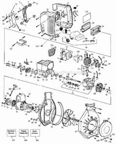 Page A Diagram and Parts List for 358797921  Craftsman Leaf Blower / Vacuum