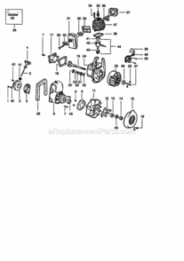 Page B Diagram and Parts List for 358797931  Craftsman Leaf Blower / Vacuum