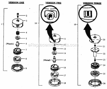 Page E Diagram and Parts List for 358798141  Craftsman Trimmer