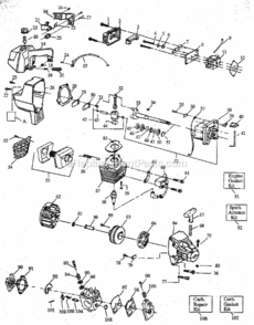 Page B Diagram and Parts List for 358798150  Craftsman Trimmer