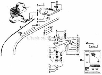 Part Location Diagram of 10723 Craftsman Handlebar