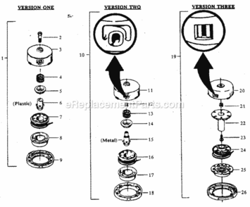 Page C Diagram and Parts List for 358798210  Craftsman Trimmer