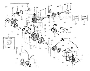 Part Location Diagram of 530049118 Craftsman Choke Shutter