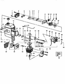 Page B Diagram and Parts List for 358798230  Craftsman Trimmer