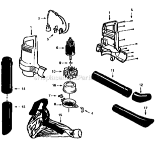 Part Location Diagram of 530402533 Husqvarna Vacuum Bag Kit