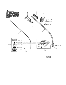 Part Location Diagram of 530-095176 Craftsman Cable