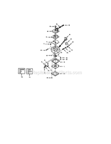 Page C Diagram and Parts List for 358798420  Craftsman Trimmer