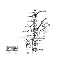 Page B Diagram and Parts List for 358798442  Craftsman Trimmer