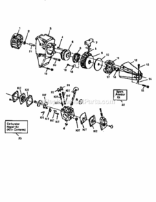 Page C Diagram and Parts List for 358798461  Craftsman Trimmer